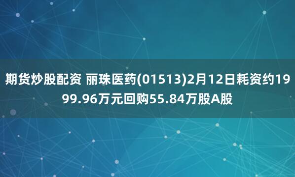 期货炒股配资 丽珠医药(01513)2月12日耗资约1999.96万元回购55.84万股A股