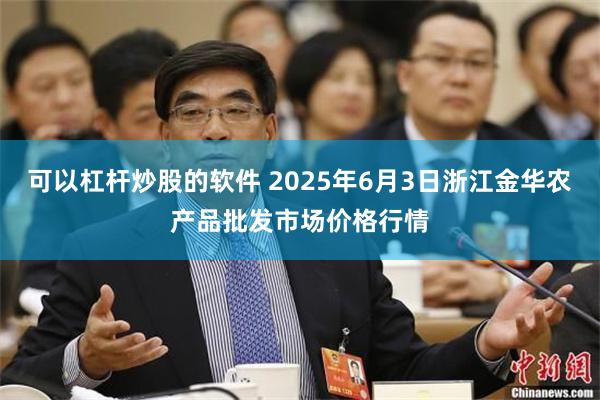 可以杠杆炒股的软件 2025年6月3日浙江金华农产品批发市场价格行情