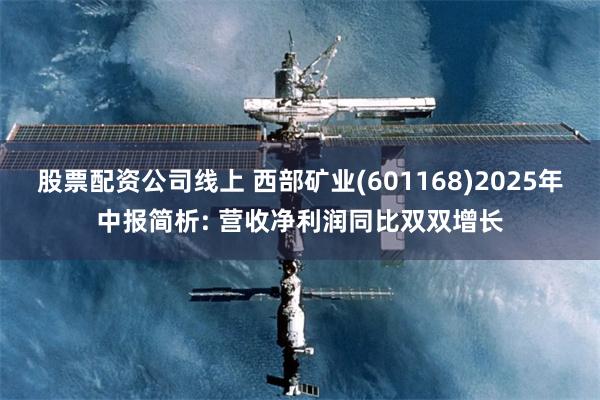 股票配资公司线上 西部矿业(601168)2025年中报简析: 营收净利润同比双双增长